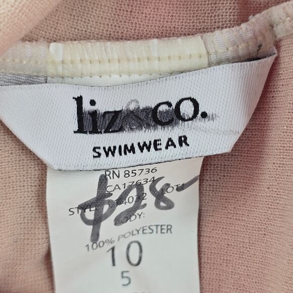 Liz & Co Pink Swimwear Snap Button Lined Broad Pants Shorts M Medium 10 - Picture 5 of 5